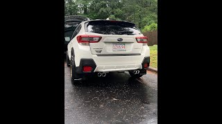 2021 Subaru Crosstrek Nameless Quad Exhaust [upl. by Sinnod783]