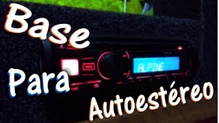 CÓMO HACER UNA BASE PARA AUTOESTÉREOCAR AUDIO EN CASA [upl. by Aronow590]