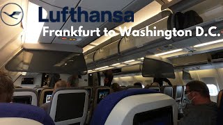 The Lufthansa Experience Airbus A340300 Economy from Frankfurt to Washington DC [upl. by Netram61]