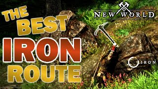 The Best IRON Farming Route in New World [upl. by Wickman333]