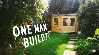 TINY LOG CABIN KIT  FULL DIY BUILD Dunster House  how to [upl. by Oisangi438]