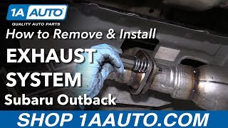 How to Replace Exhaust System on a 0409 Subaru Outback [upl. by Pan]