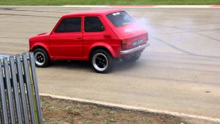 Fiat 126 Maluch with Chevy V8 power [upl. by Olegnad]