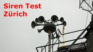 Siren test in Zurich Switzerland [upl. by Abate723]