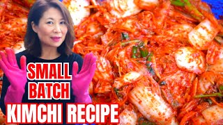 KIMCHI RECIPE EASY SMALL BATCH 100 Success Kimchi Tutorial Whole amp Sliced Kimchi 통배추김치 막김치 キムチ [upl. by Surovy]