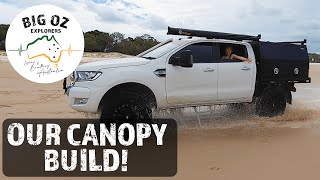 ALLOY UTE CANOPY BUILD amp FIT OUT  002 [upl. by Elwyn488]