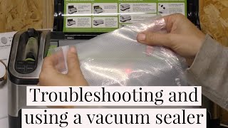 How To Use amp Troubleshoot a Vacuum Sealer [upl. by Adnaloj]