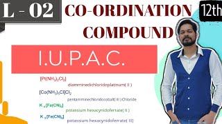 COORDINATION CHEMISTRY I CLASS 12 L2 I JEE I NEET I IUPAC Nomenclature of Coordination Compounds [upl. by Neeoma]