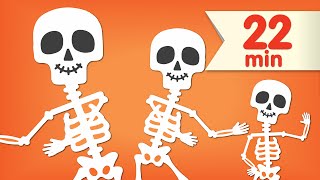 The Skeleton Dance  More  Dance Songs for Kids  Super Simple Songs [upl. by Lleinnad135]