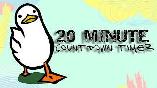 20 minute countdown timer  walking duck [upl. by Iznil471]