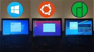 Windows 10 vs Ubuntu vs Manjaro XFCE  Speed Test [upl. by Hulbig570]