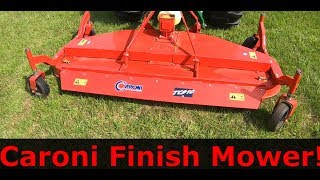 Caroni TC910 Tractor Finish Mower John Deere 4066R [upl. by Nahtnanhoj946]