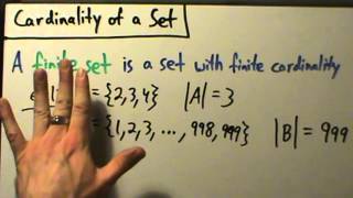 Intermediate Algebra  Cardinality of Sets  Two Examples [upl. by Aleacin]