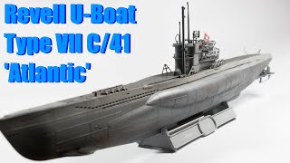 Type VII C41 Atlantic Version Uboat Revell 1144 scale submarine model [upl. by Mar442]