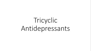 Tricyclic AntiDepressants TCAs  Pharmacology [upl. by Gib]