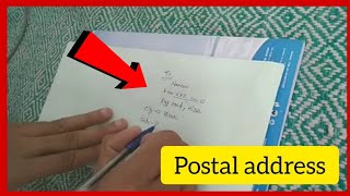 how to write address on envelope  in indiaenvelope pe address kaise likhepost address kaise likhe [upl. by Jaquenette]