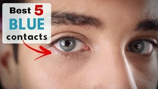 TOP 5 Blue Contact Lenses  Fonzevil [upl. by Anotyal]