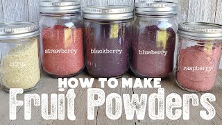 How to Make and Use Fruit Powders  Dehydrating Blueberries  The Purposeful Pantry [upl. by Orin281]