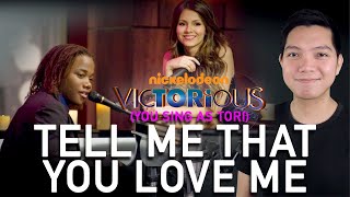 Tell Me That You Love Me Andre Part Only  Karaoke  Victorious [upl. by Aerdnek]