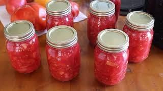 Canning Diced Tomatoes  The Raw Pack Method [upl. by Mapes]