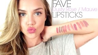 Fave MAUVE amp DUSTY ROSE Lipsticks  TRY ON [upl. by Revolc]