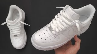 Nike Air Force 1 Cool lacing Loosely 👟🔥 Nike Air Force 1 Lace styles [upl. by Kenzie]