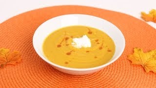 Roasted Butternut Squash Soup Recipe  Laura Vitale  Laura in the Kitchen Episode 660 [upl. by Dorthea]