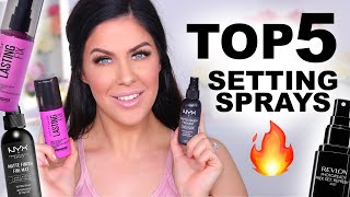 TOP 5 SETTING SPRAYS AFFORDABLE  DRUGSTORE [upl. by Lehcor159]