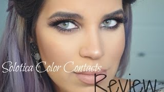 Solotica Color Contacts Review  QUARTZO [upl. by Aneetsyrk890]