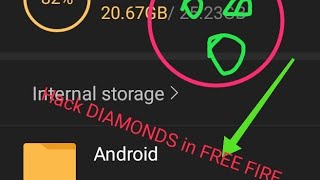 How to paste hack obb file in free fire and get unlimited Diamonds [upl. by Siegel]