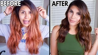 How to fix orange hair SHOCKING HAIR TRANSFORMATION [upl. by Puff299]