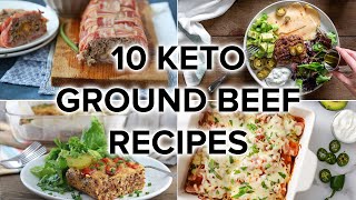 10 Tasty Keto Ground Beef Recipes for Weeknight Dinners [upl. by Ansley]