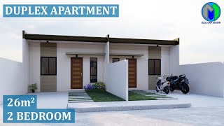 Duplex House Design  Duplex Apartment  Tiny House Design  Bungalow House Design [upl. by Fairlie]