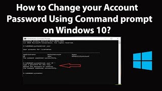 Reset Password Windows 10 Using Command Prompt CMD FIXED [upl. by Maynord]