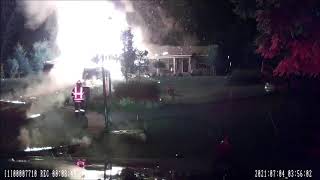 Large propane tank explodes during Kent County house fire [upl. by Jump]