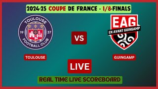 Toulouse Vs Guingamp LIVE Score UPDATE 202425 Coupe de France 18Finals Soccer Football Feb 5 2025 [upl. by Anoyi751]