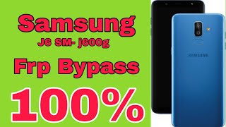 Samsung Galaxy J6 J600G Frp Bypass Android 10  How To Frp Bypass J6  J600g [upl. by Malca191]