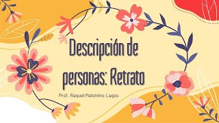 Descripción de personas Retrato [upl. by Jemina354]