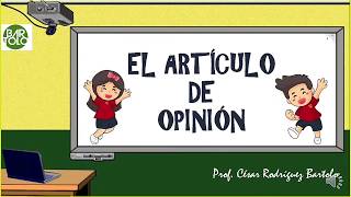 Conocemos el Artículo de Opinión I [upl. by Lavotsirc638]