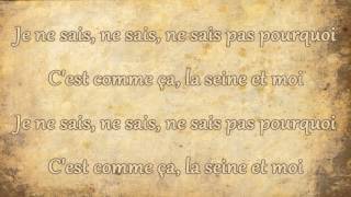 Vanessa Paradis  La Seine Lyrics [upl. by Kendrick]