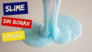 Como hacer SLIME casero SIN BORAX con detergente [upl. by Lennard437]