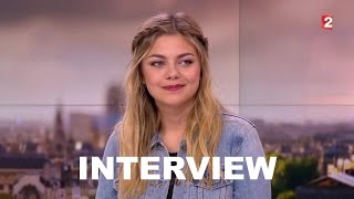 Aprende francés con Louane entrevistada en el noticiero de France2 [upl. by Fredela819]