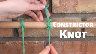 How to Tie the Constrictor Knot [upl. by Waiter]