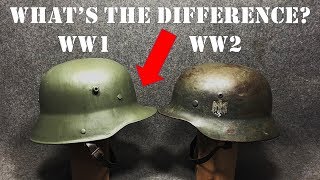 What is the Difference Between WW1 and WW2 German Army Helmets [upl. by Carver]