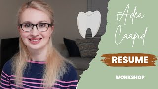 How to Write Resume for Advanced Standing Dental Program [upl. by Cairistiona]