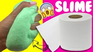 PROBANDO SLIME 💦 CON PAPEL DE BAÑO SIN PEGAMENTO [upl. by Anad]