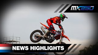 News Highlights  EMX250  MXGP of The Netherlands 2023 [upl. by Ieluuk]