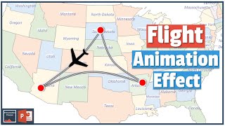 How to Create Flight Animation Effect in PowerPoint 2013 [upl. by Viviana557]