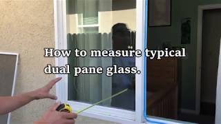 How to measure double pane glass in vinyl window [upl. by Acinet909]