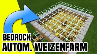 Vollautomatische Weizenfarm Minecraft Bedrock  so einfach und doch genial [upl. by Hurleigh]